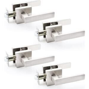 Passage Door Handle Satin Nickel Closet Passage Door Handle Lever Interior 4pk